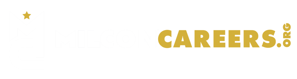 MilCon Careers logo: white emblem on the left and 'MILCONCAREERS.COM' text in white and gold.